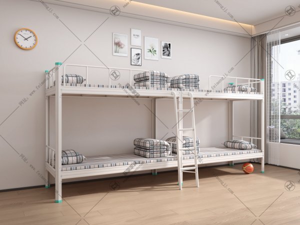 网购上下铺双层铁床选菲蒙家具厂家